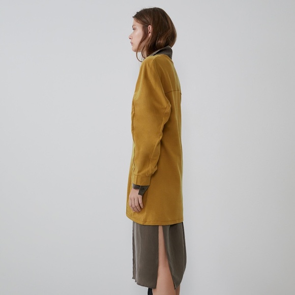 Zara Mustard Dress With Pockets NWT - Picture 10 of 16